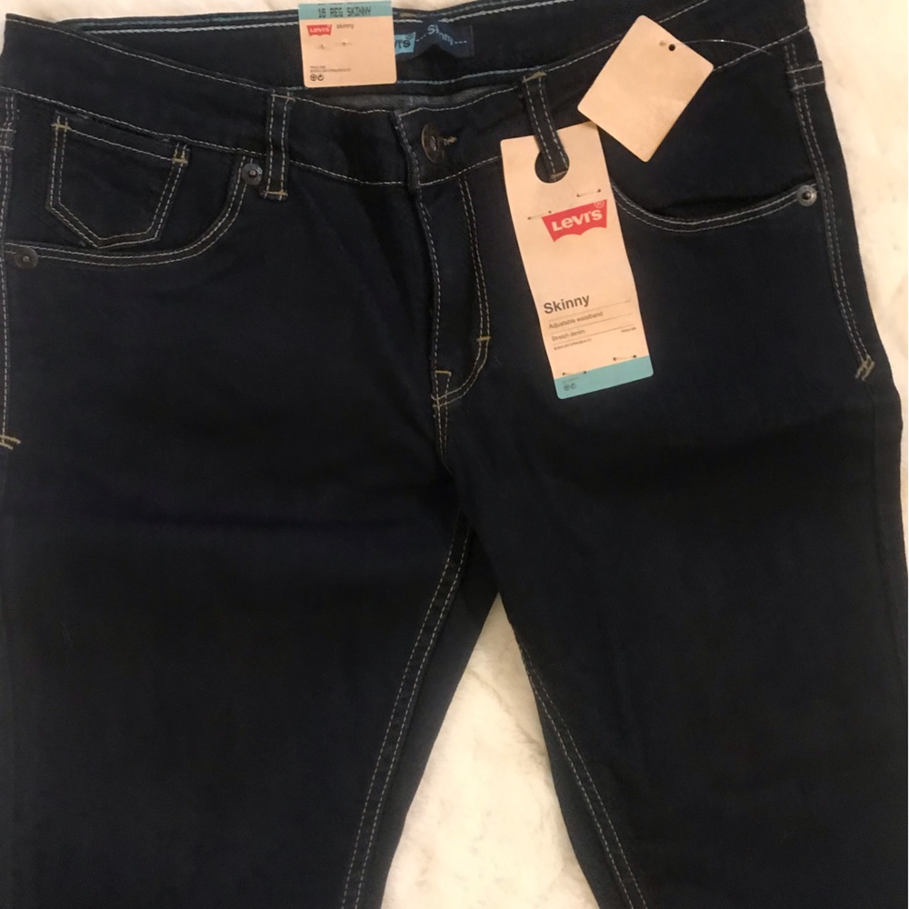 Girls dark denim size 16 regular skinny jeans